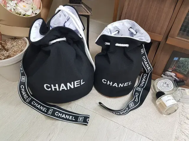 블랙 복조리 CHANEL제니백(검정스트랩포함)새상품L싸이즈