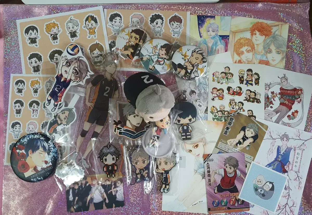 Haikyuu Sugawara Koshi Tsumu acrylic Strap Chibikyung, etc.