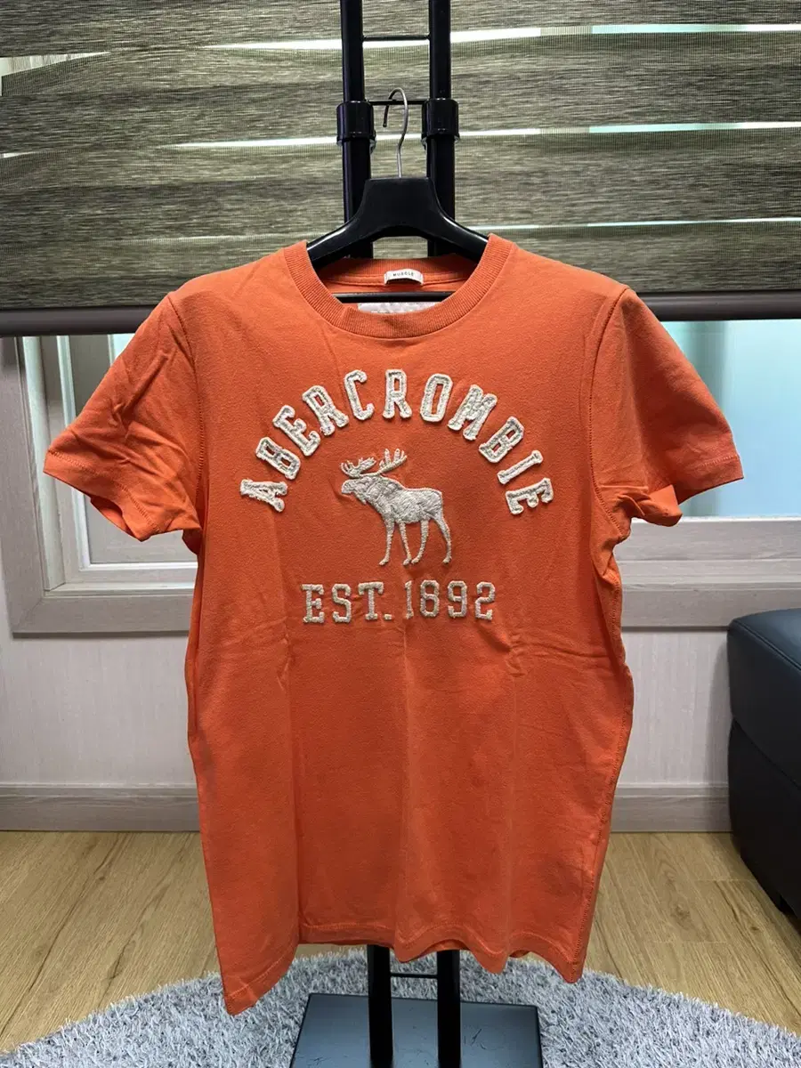 657.[S]Abercrombie Short Sleeve T-Shirt (Orange)