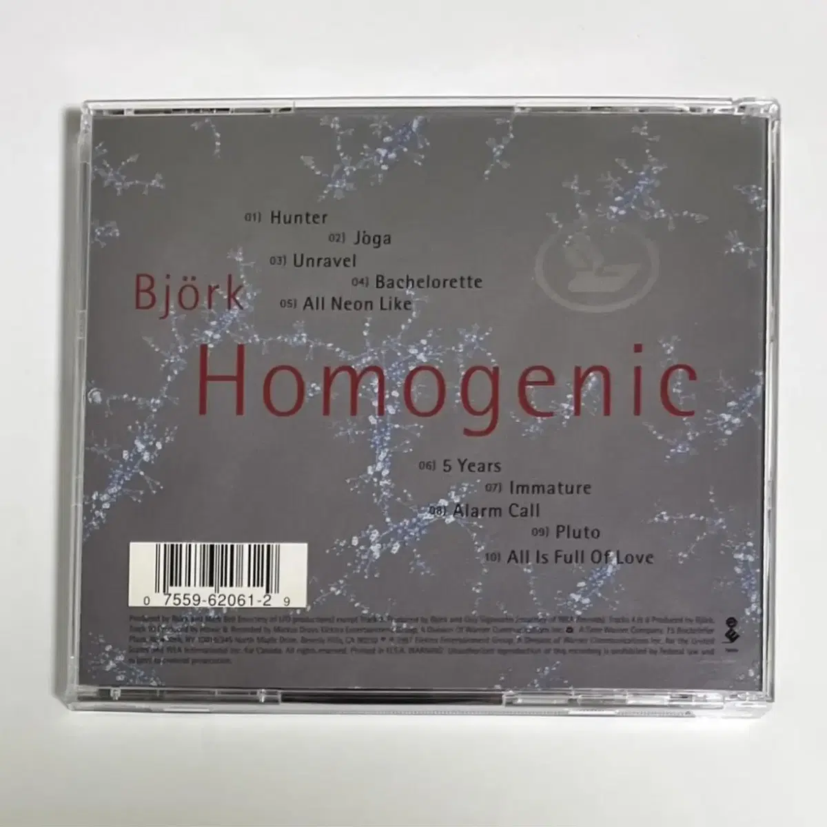 비요크 Homogenic 앨범 시디 CD 뷔욕