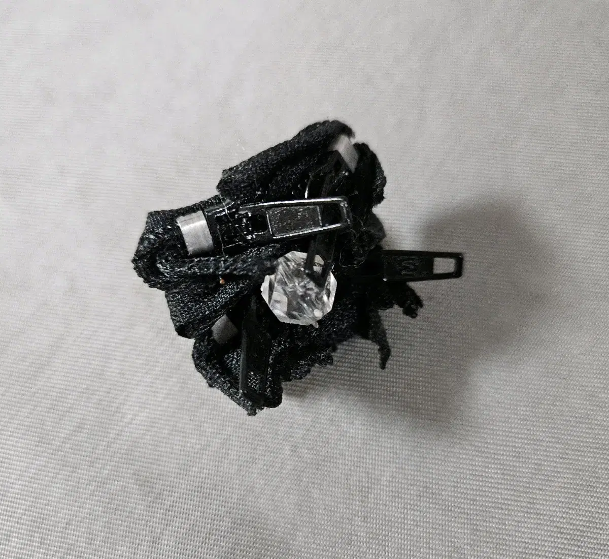 zipper ring with a cubic zipper ring