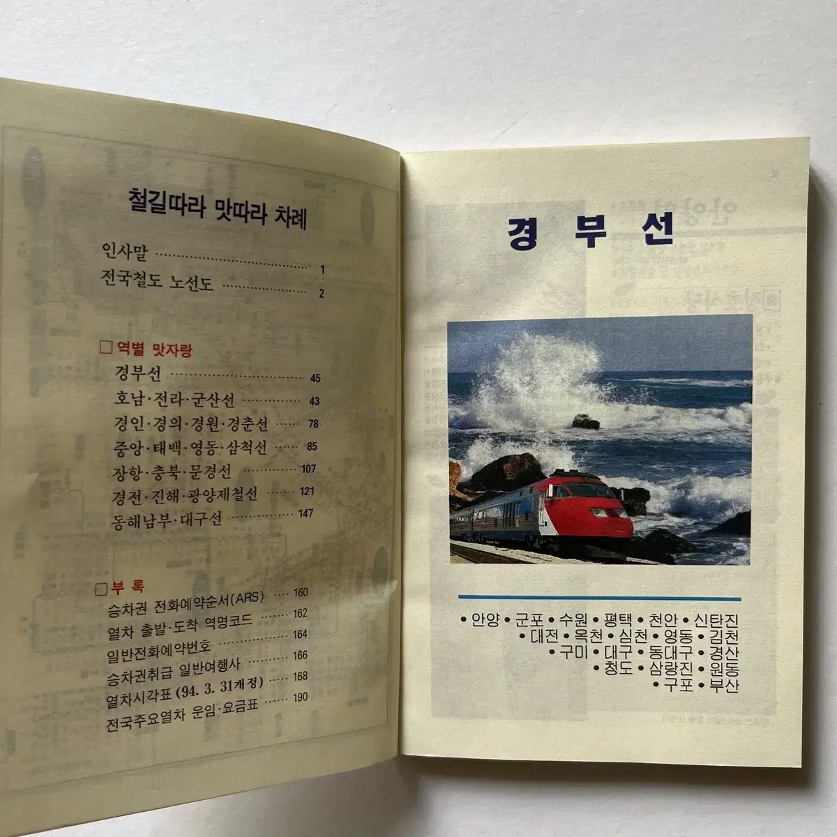 94년 철도회원용 철길따라 맛따라 철도 회원 협력회 1994