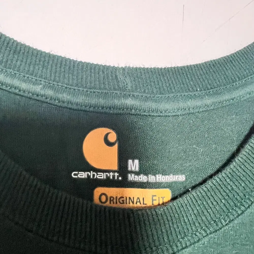 CARHARTT 칼하트 그린 포켓반팔티셔츠(M)