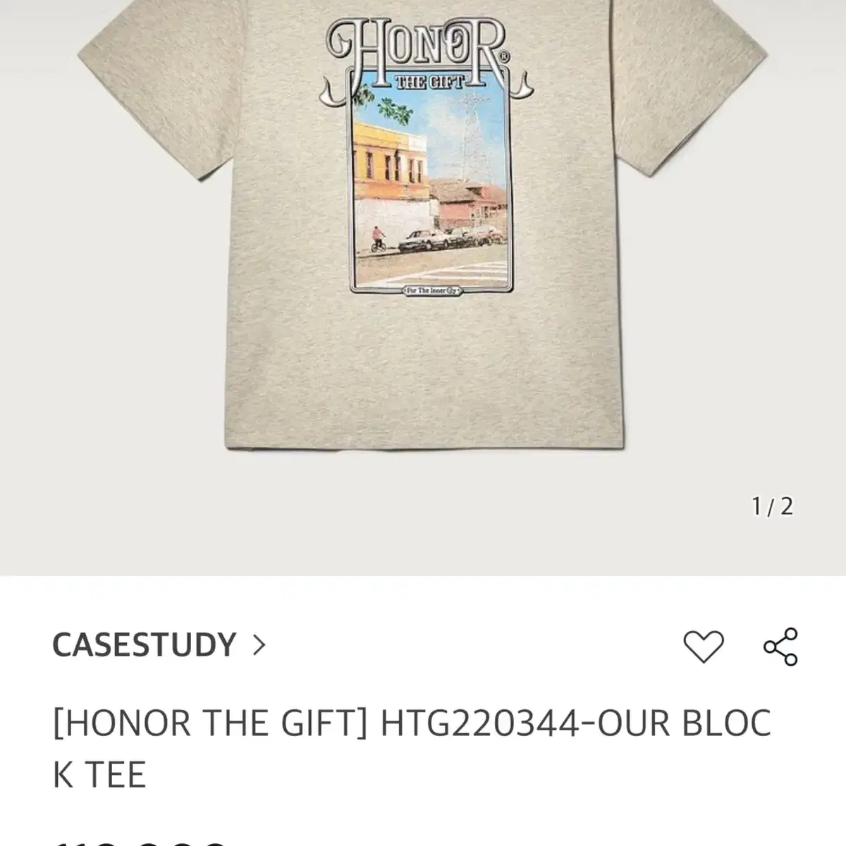 HONOR THE GIFT OUR BLOCK TEE 호너 더 기프트 티셔