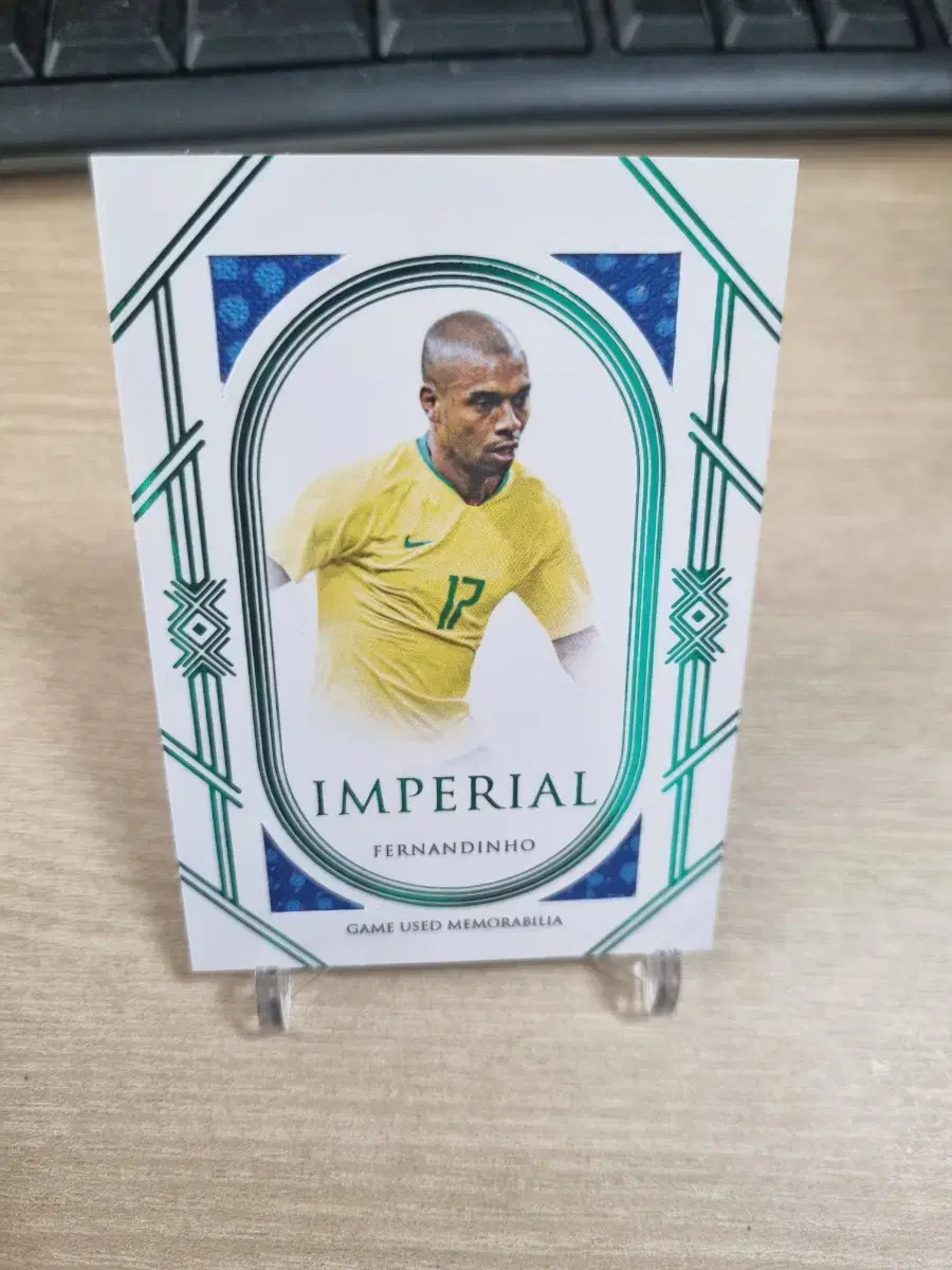 23Futebol 15Limited Manchester City Legend Fernandinho Authentic JerseySoccer Kard