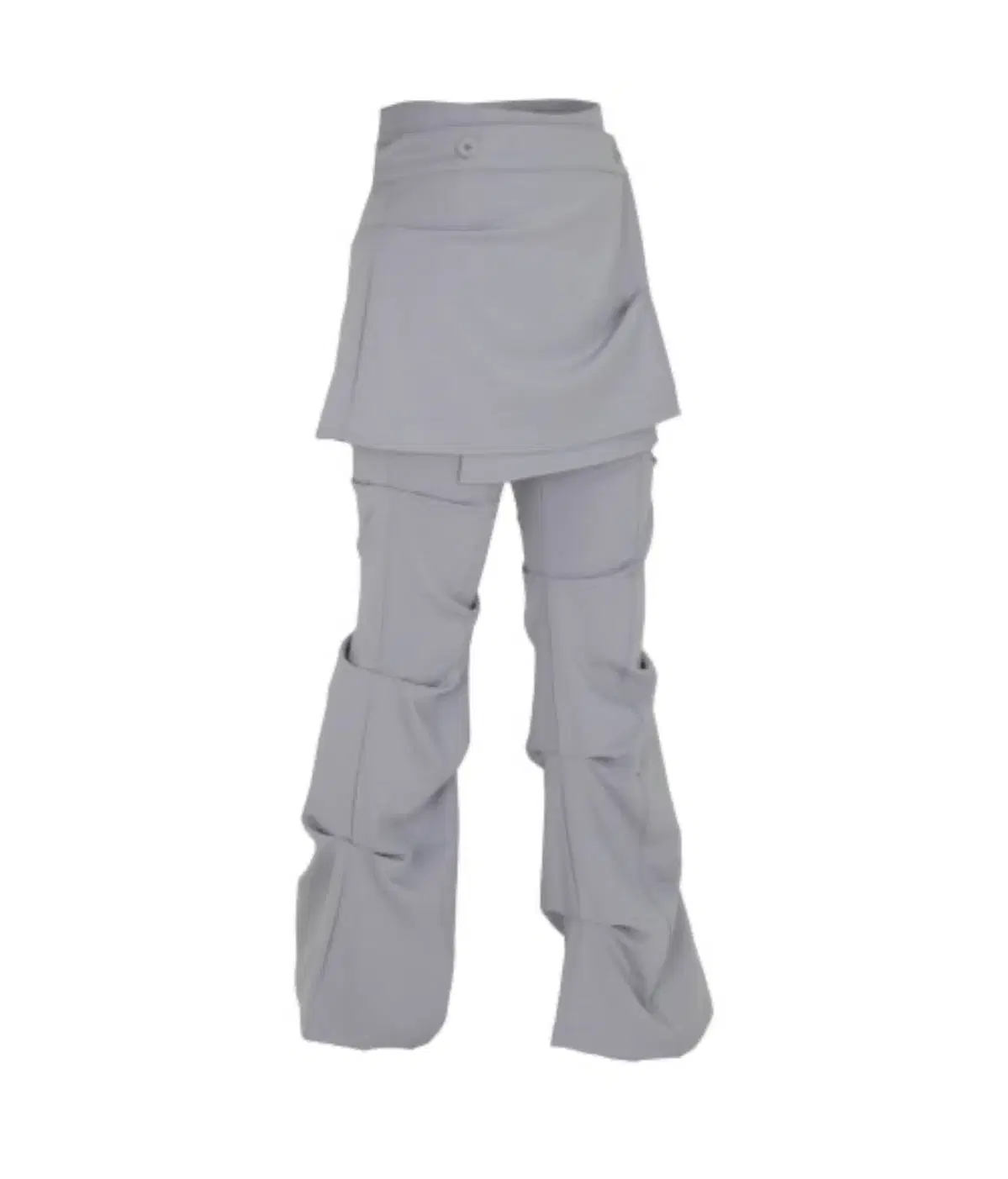 ojos Wrap Over Tuck Pants / Grey