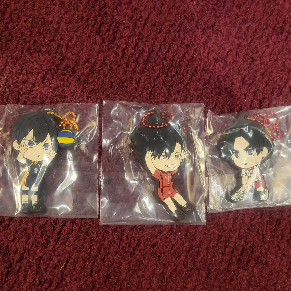 Haikyuu!! Kageyama, Kuroo, and Shibayama Strap Keyring