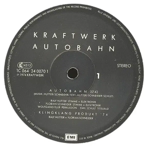 [일렉트로닉LP] Kraftwerk - Autobahn 1985 EX-