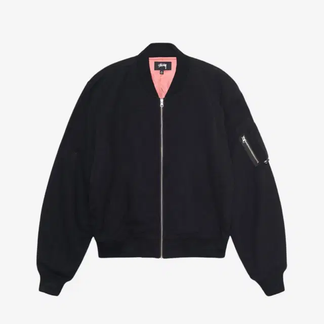 스투시 stussy 린넨 봄버 블랙 L(105)오버핏