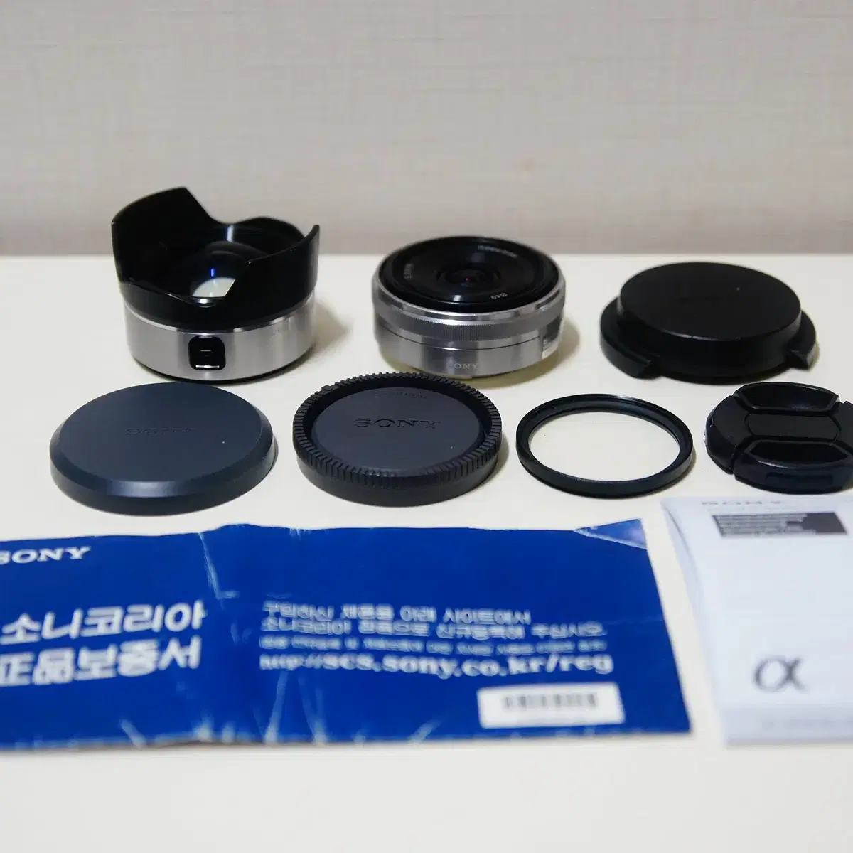 [소니] SEL 16mm f2.8 + 어안컨버터(VCL-ECU1)팝니다.