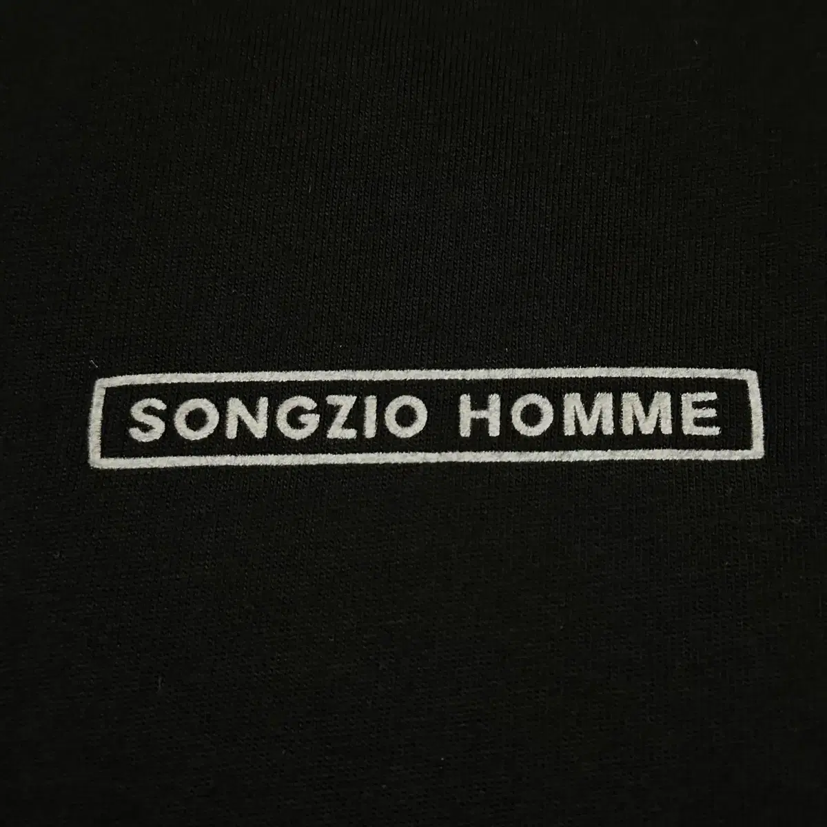 [XL] 20SS 송지오옴므 SONGZIO HOMME 박스로고 반팔 블랙