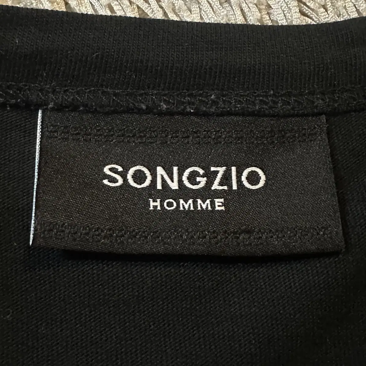 [XL] 20SS 송지오옴므 SONGZIO HOMME 박스로고 반팔 블랙