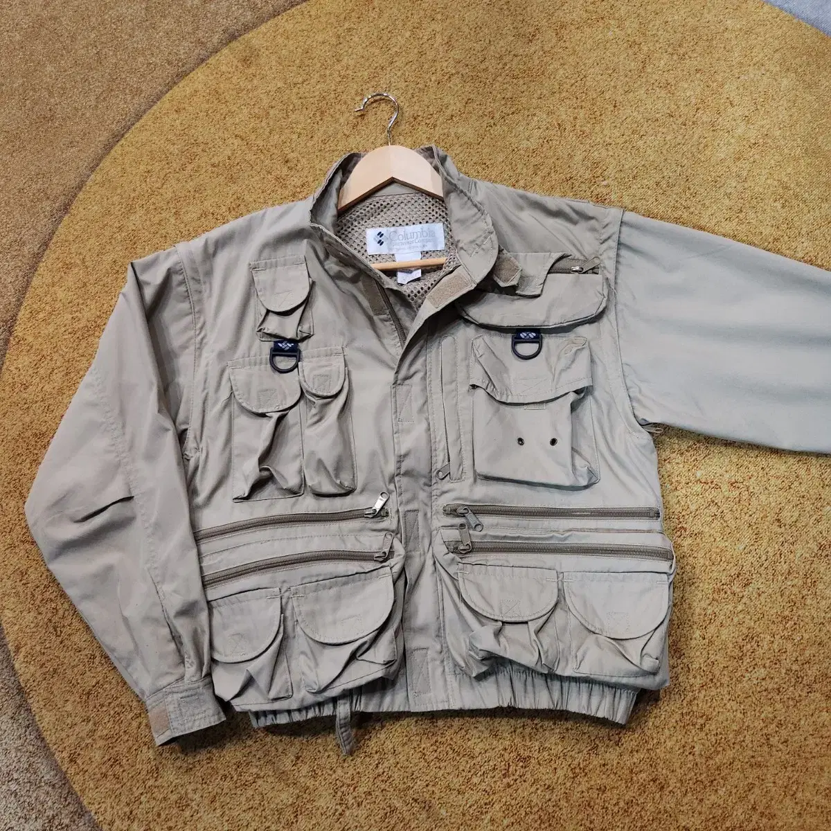 Weekend Sale)Columbia 90s Utility Fishing Jacket L Vintage Vest