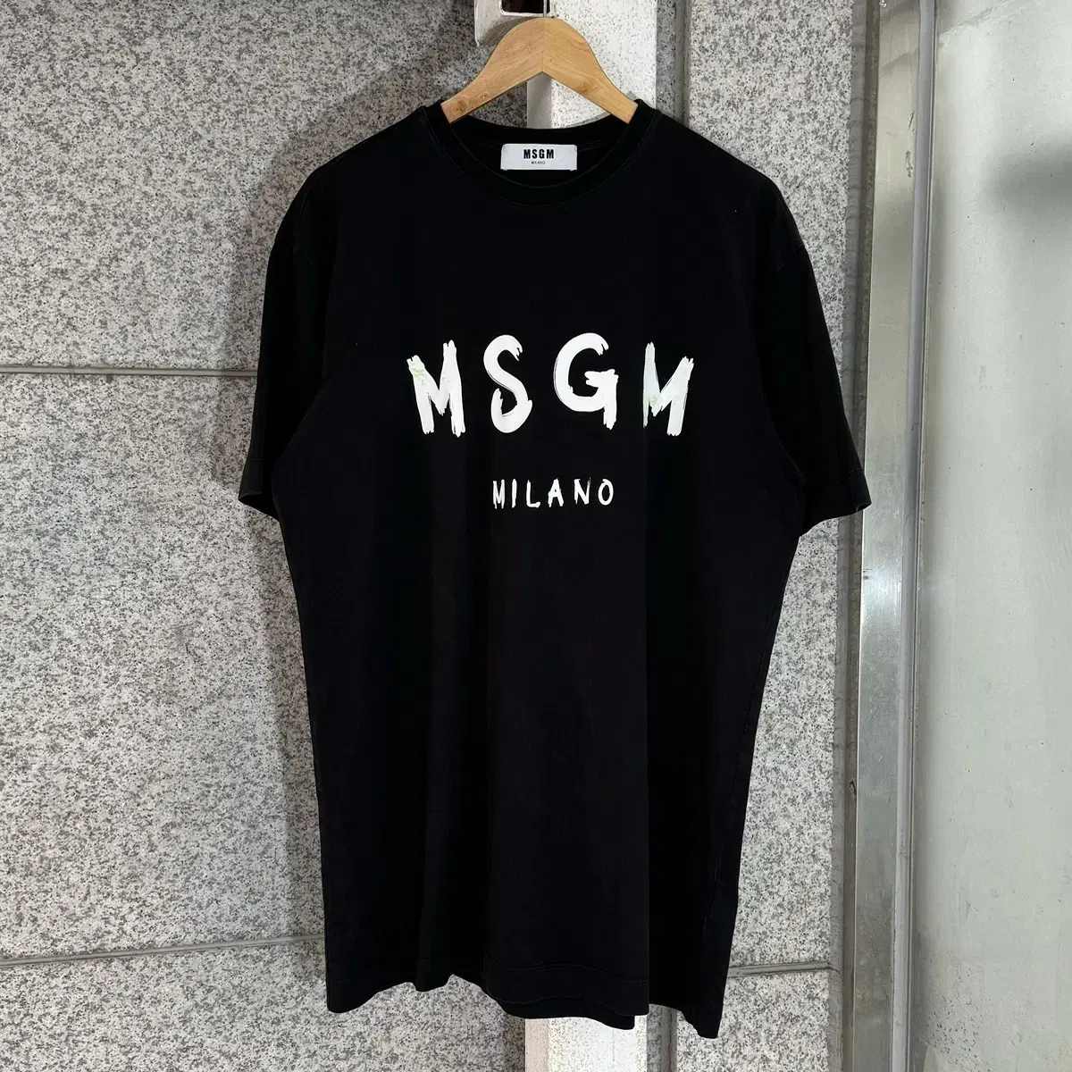 MSGM 로고 원피스 반팔티