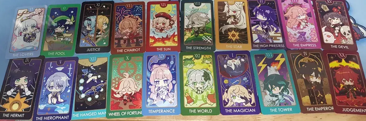 Genshin Impact Tarot Cards, Kartec