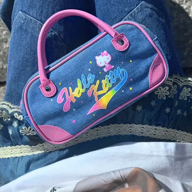 헬로키티 파우치 HELLO KITTY Rainbow Pouch Bag