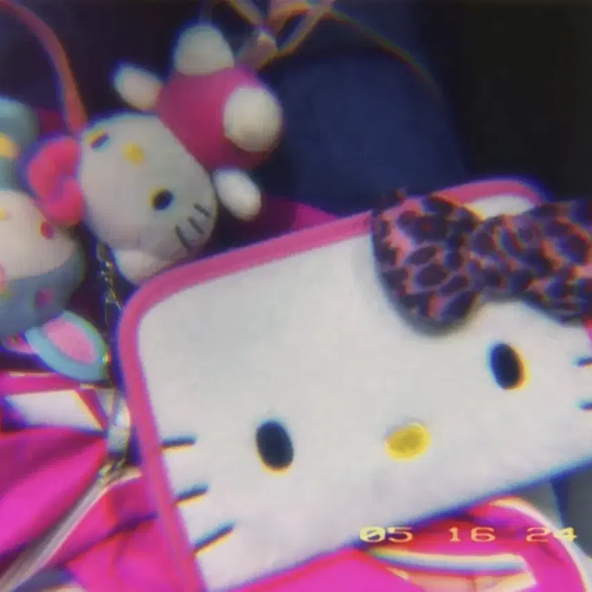 헬로키티 장지갑 HELLO KITTY Leopard Wallet