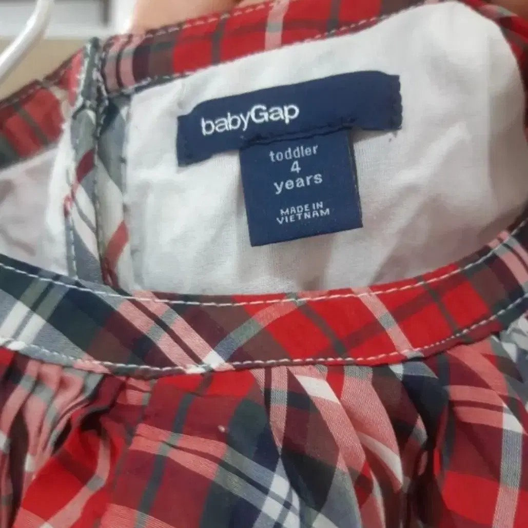 babyGap 체크원피스 4Y