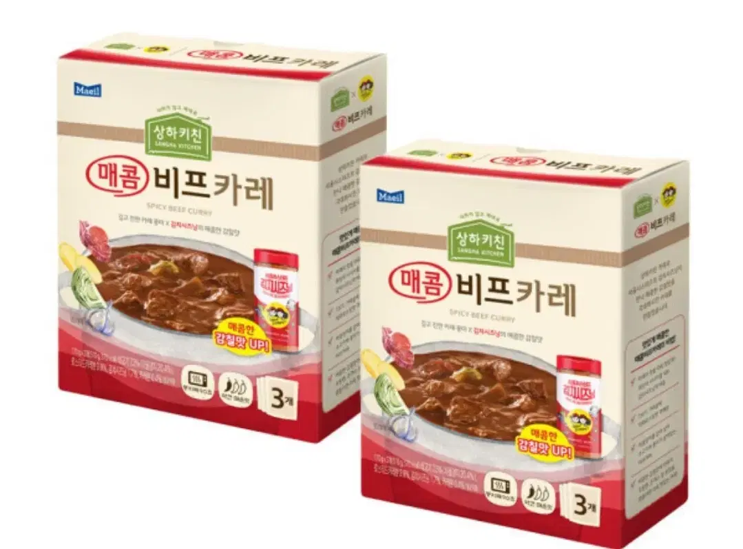 상하목장 매콤비프카레 170G 6팩 매일 상하키친