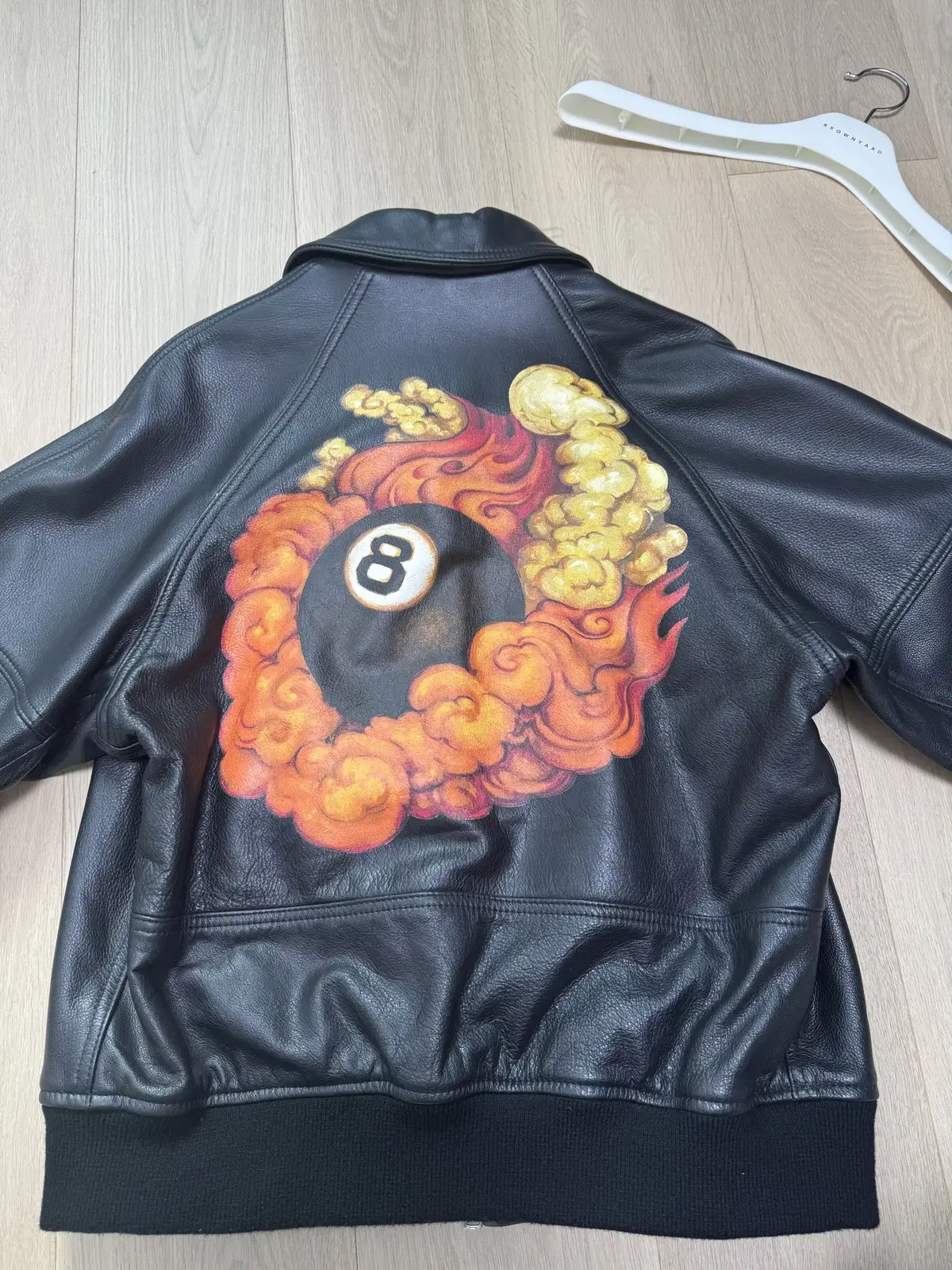 Supreme Martin Wong 8-Ball Leather Jacket