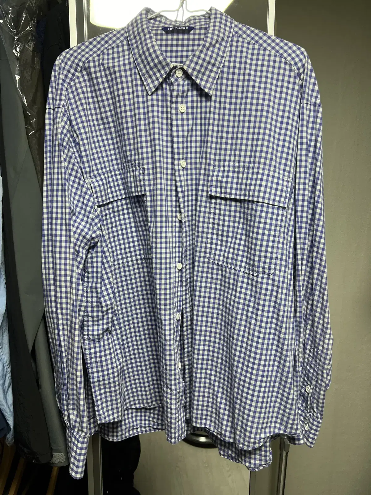 Naders/Check Shirt Bloo/Size 5