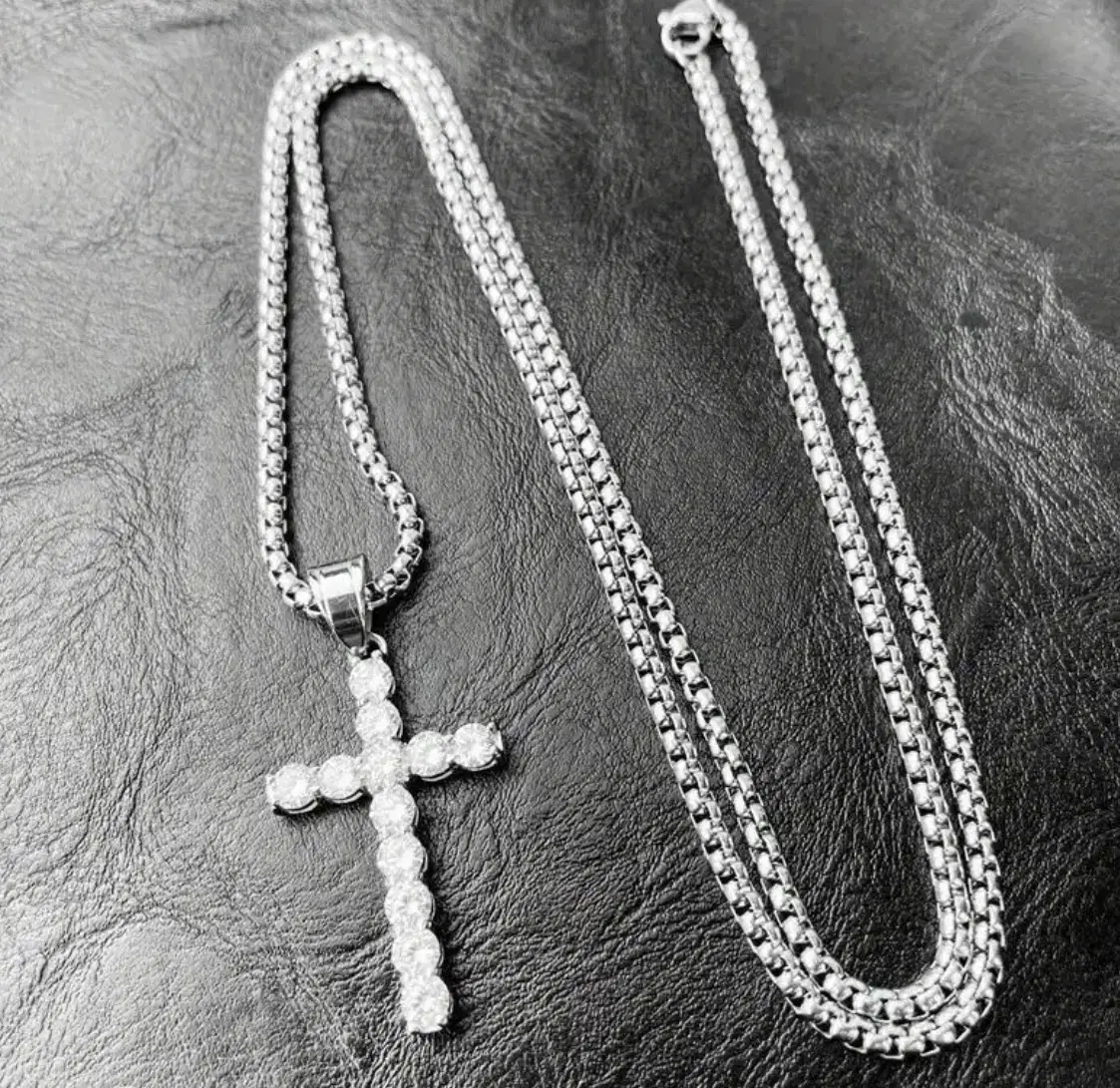 Cross Tennis Necklace