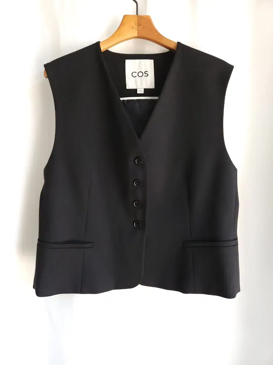 [Course] Best vest single-breasted waist black