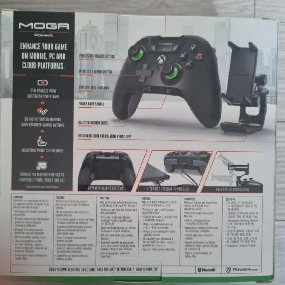 xbox 블루투스 컨트롤러 MOGA XP5-X Plus 컨트롤러 미개봉