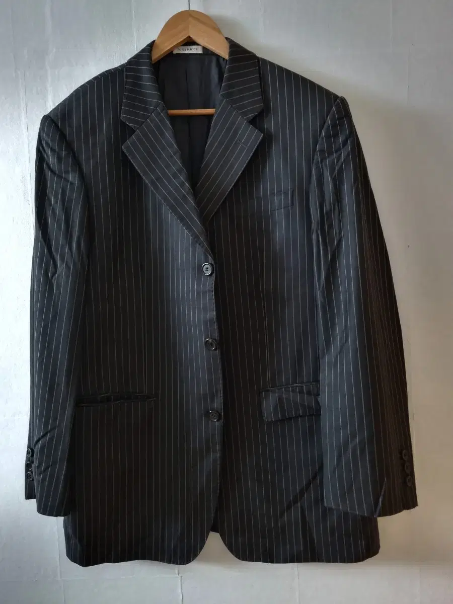 Men's suit Nina Ricci black striped suitSetup