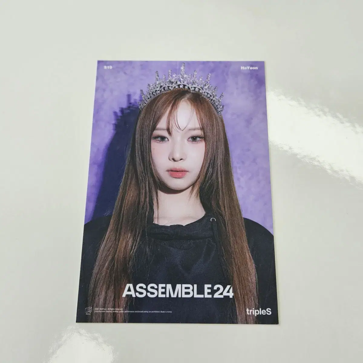 Triples Hyeon Assemble24 broadcast postcard WTS