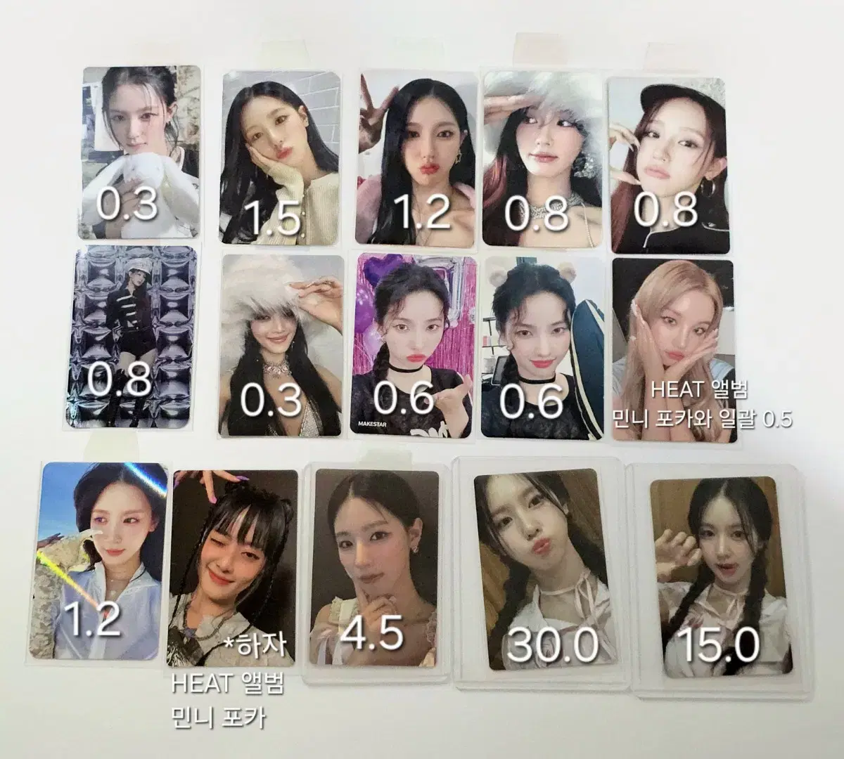 Girls miyeon minnie soyeon yuqi shuhua album photocard unreleased photocard wts With muuBuncheol