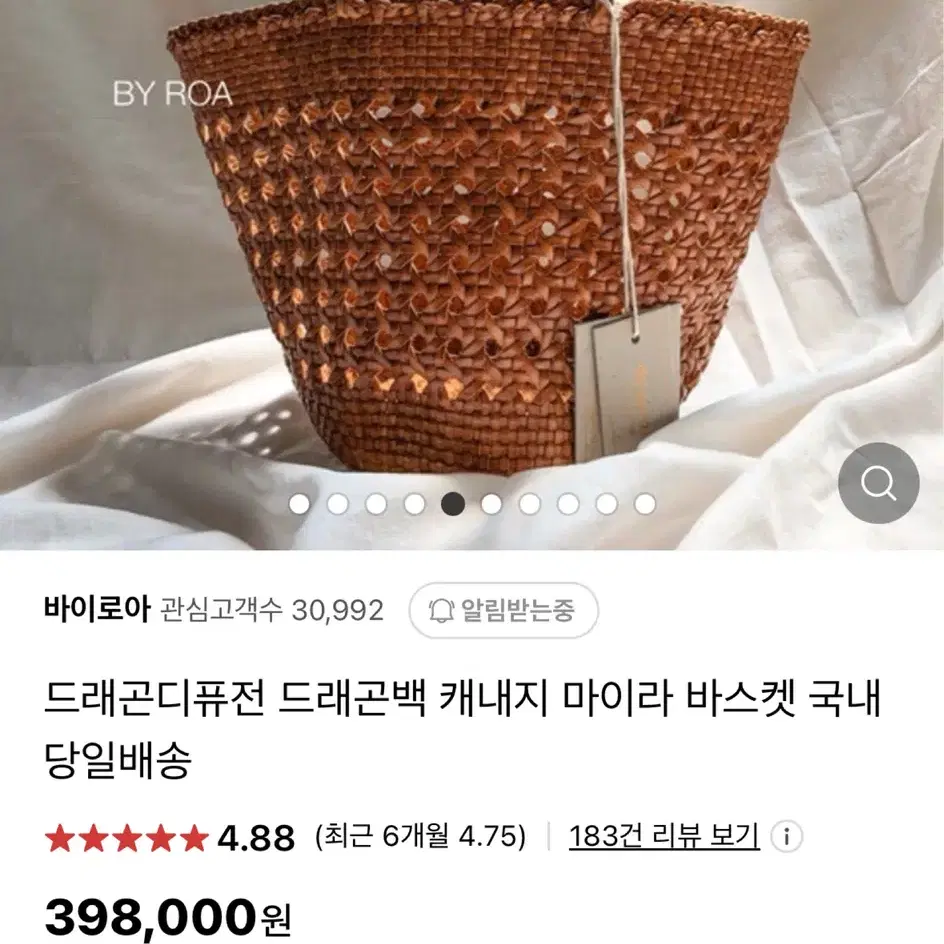 드래곤백 캐내지마이라 탠+이너백