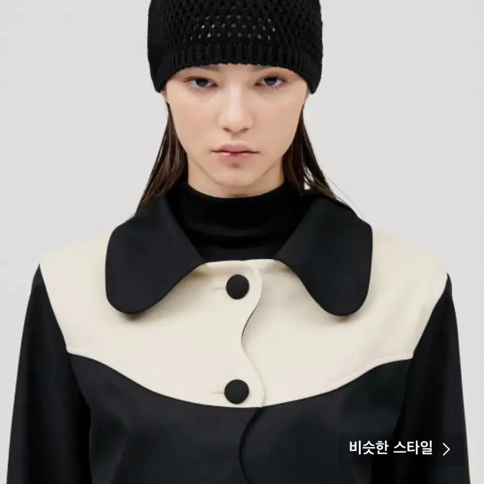 riri 5.Gauge Knit Beanie - Black 플레어업 비니