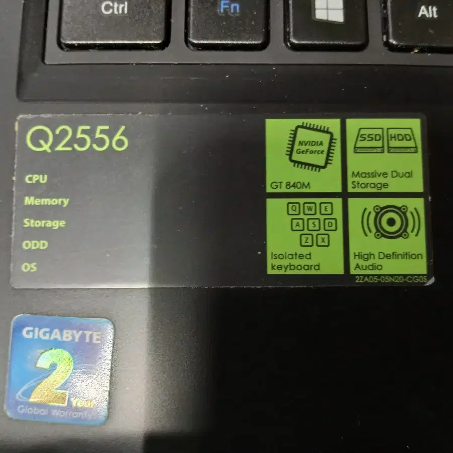 기가바이트 i5 노트북 Q2556