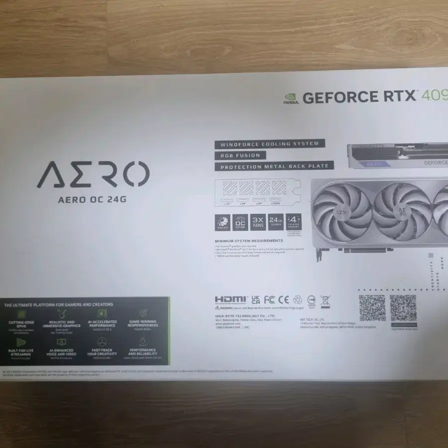 기가 rtx 4090 에어로 24g 미개봉 급하게 처분 하여 봅니다