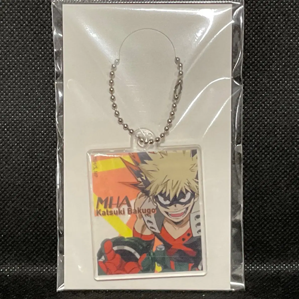 Unused Nahia Hiroaka Bakugo acrylic Ball Chain Strap Keyring