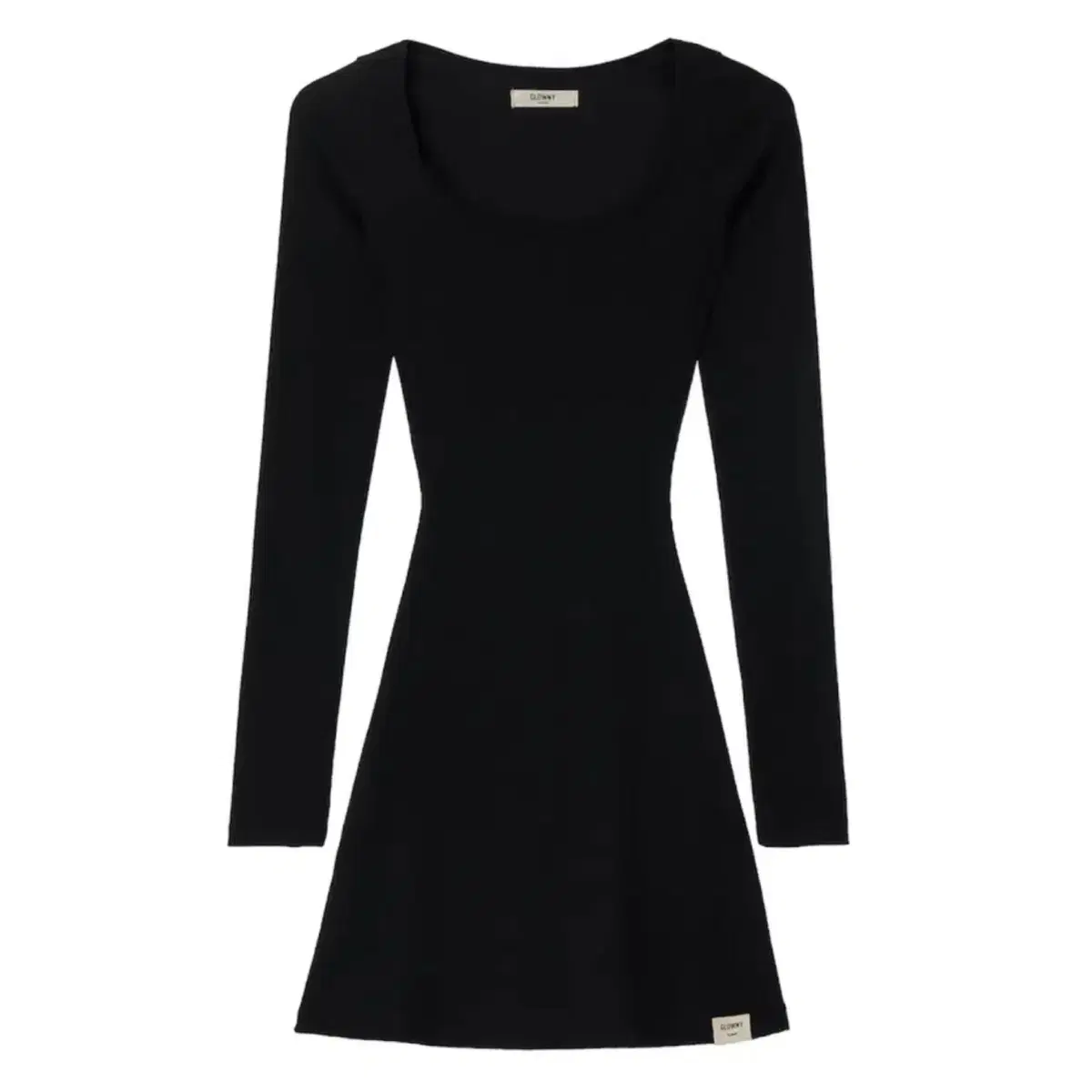 새상품 글로니 G CLASSIC RIB MINI DRESS (BLACK)