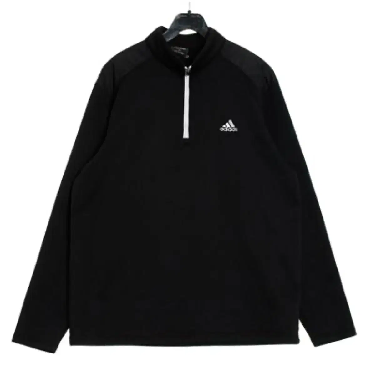 [ S ] adidas 아디다스 반집업 블랙 폴리 져지