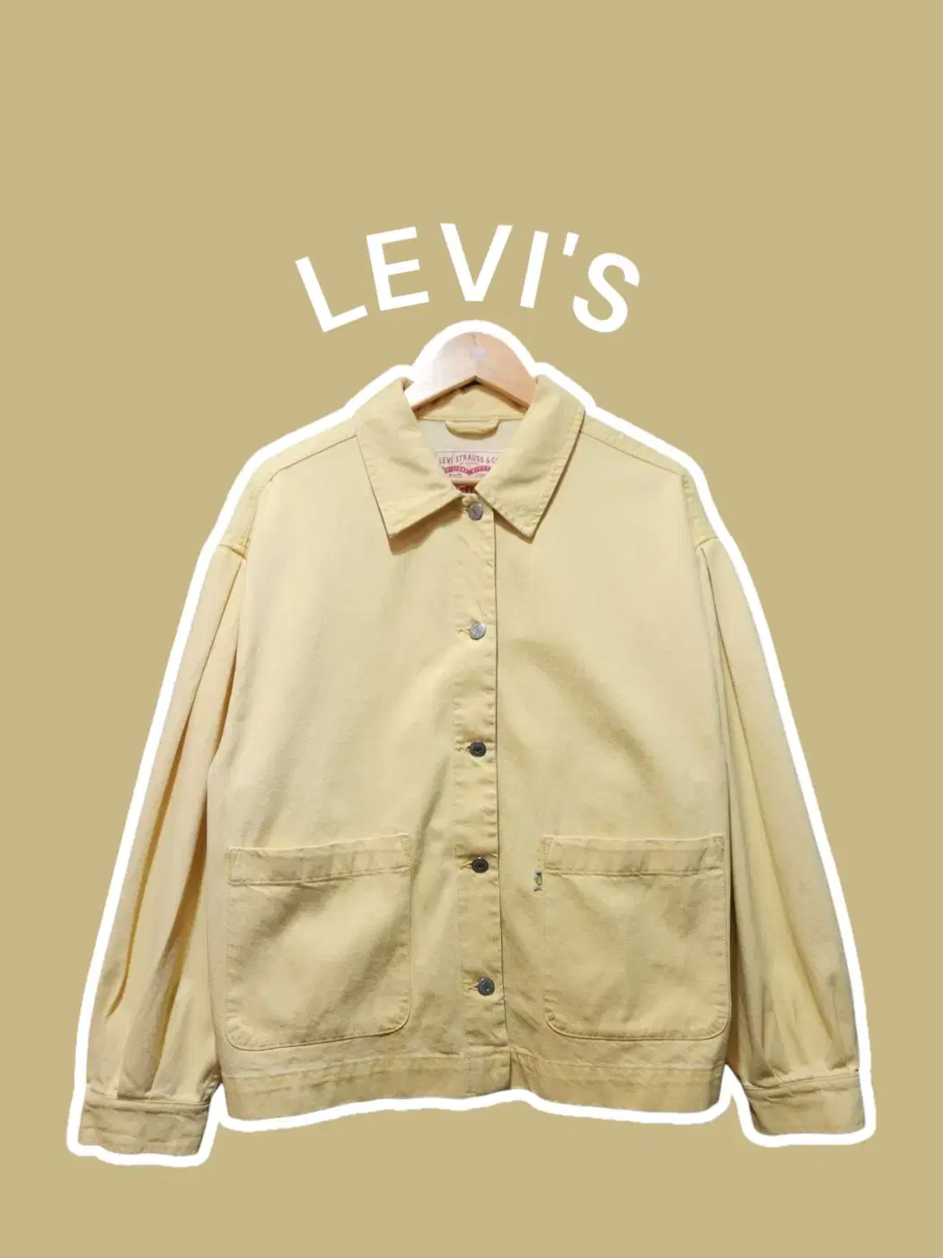 [L] LEVI'S 리바이스 레몬탭 면자켓 옐로우