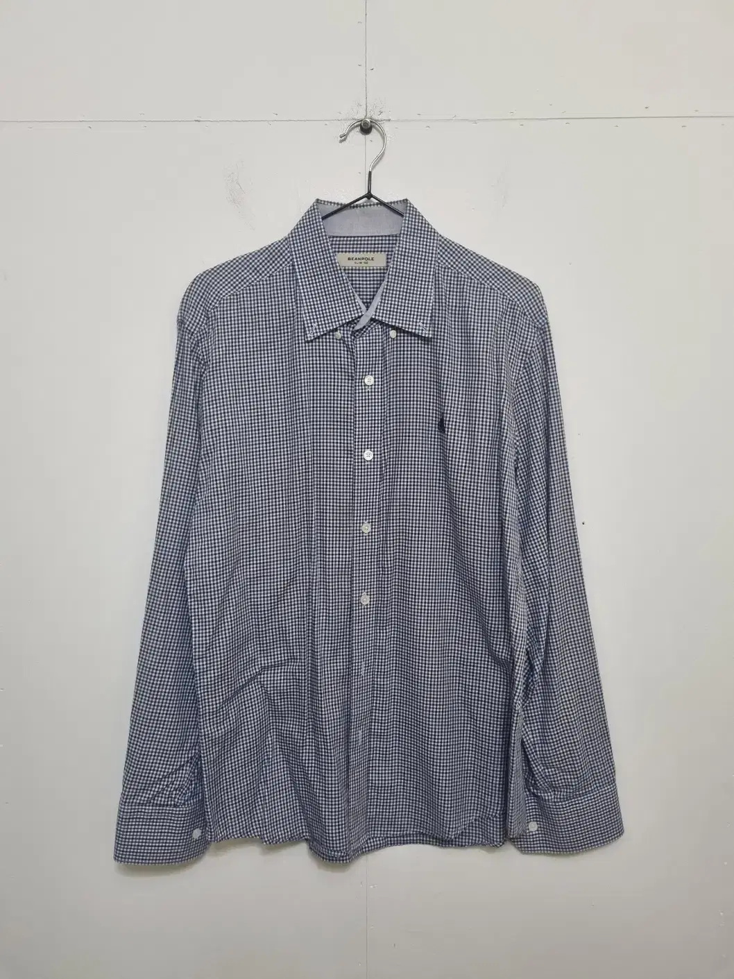 Beanpole slim-fit jacquard long-sleeved shirt/Men100