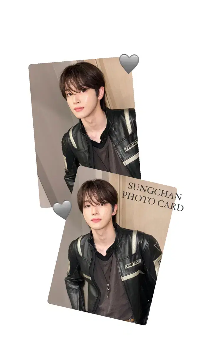 <무배, 3+1> riize sungchan Boyfriend's Leather Jacket Double-Sided Photo Card