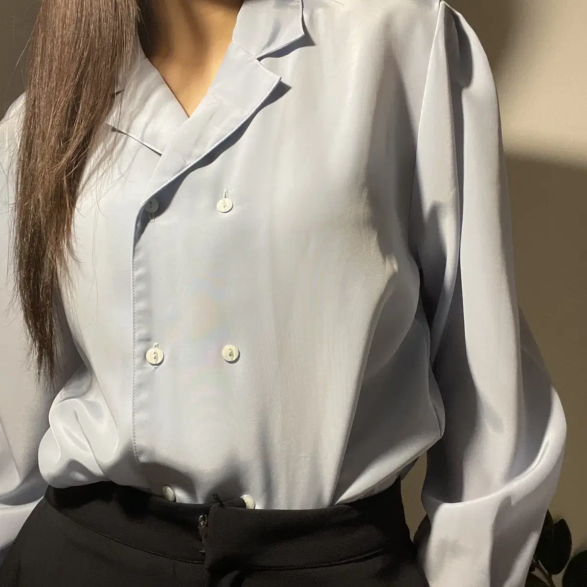 vintage two botton blouse