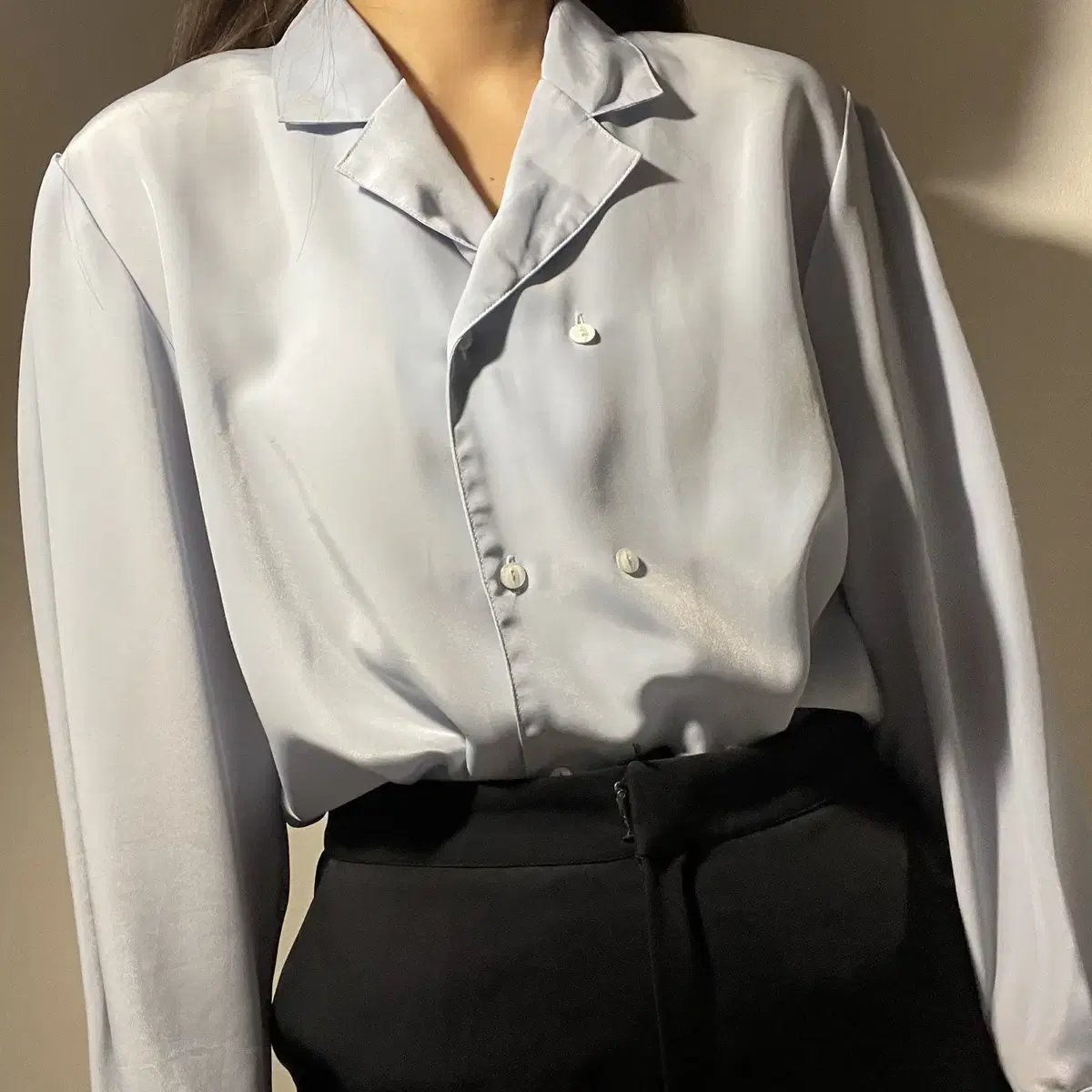 vintage two botton blouse