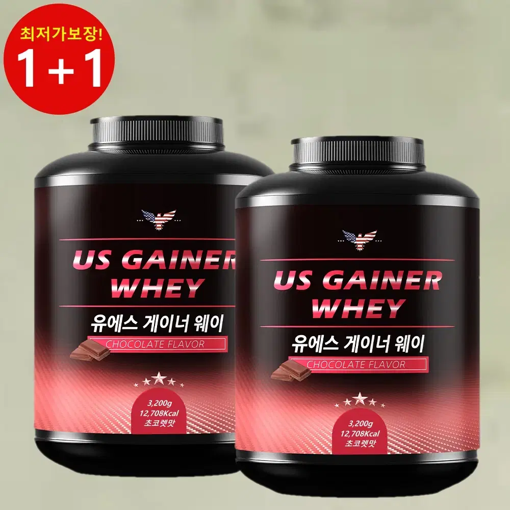 [1+1 번장특가] 유에스게이너 3.2kg 2통 탄수화물프로틴 체중증가