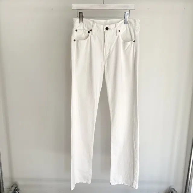 리바이스 levis 505 일제 여성 화이트 진 청바지