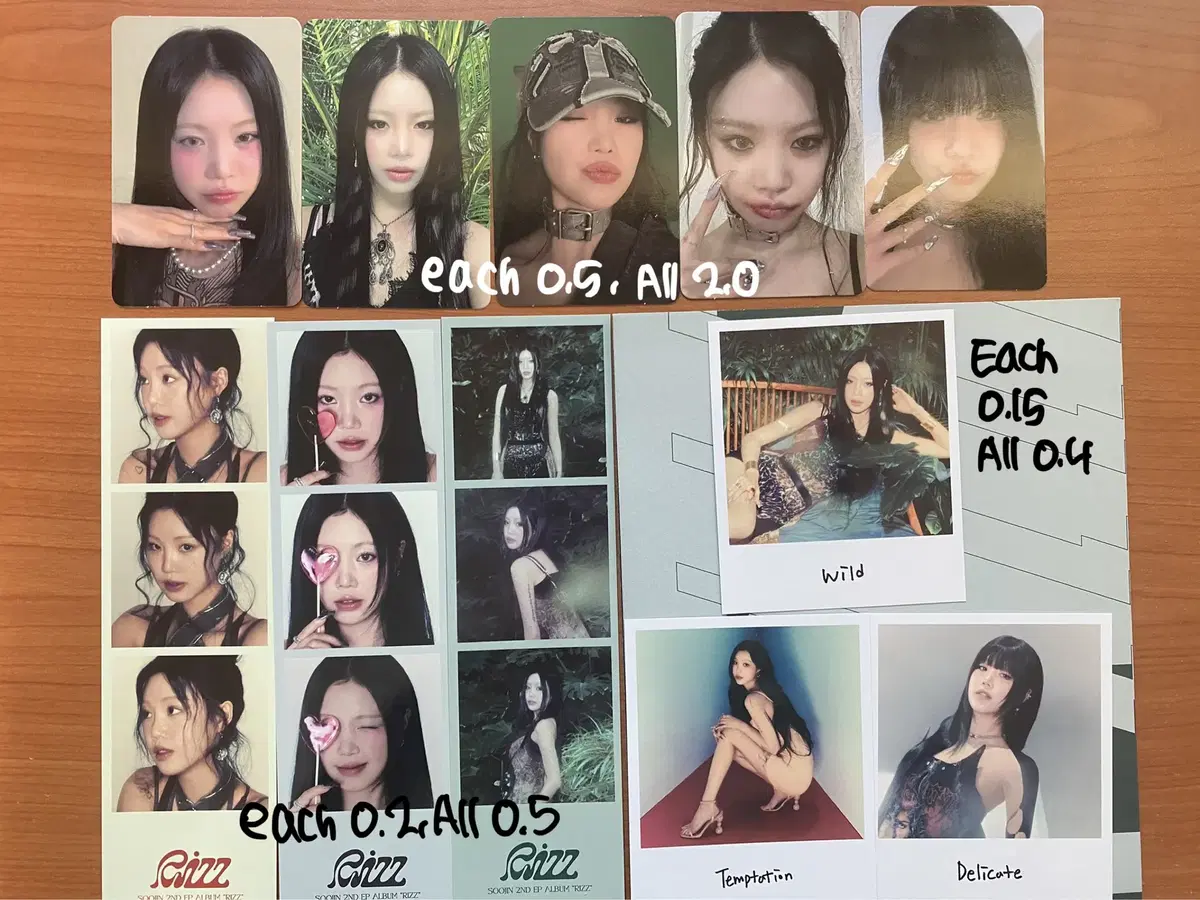 SEO Soojin Mona Lisa album WTS of individual components