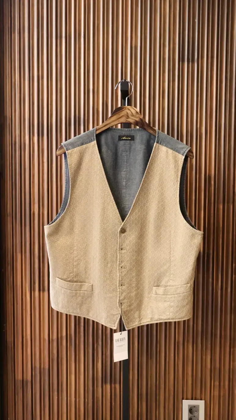 Auio/made in Itay/vest/cotton/beige/50