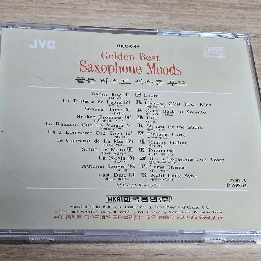 Golden Best Saxophone Moods (CD)