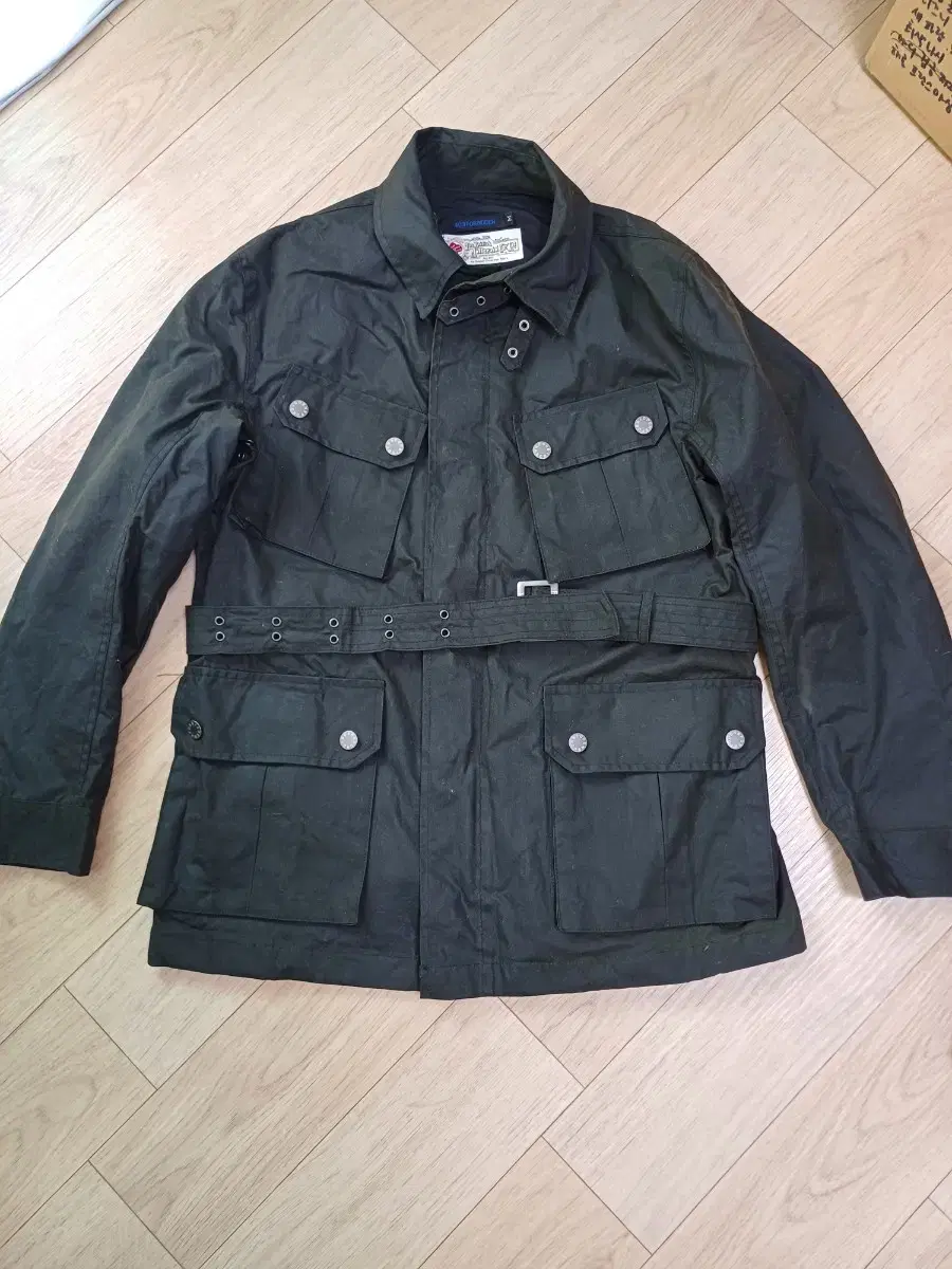 [M] 403Forbidden Khaki Wax Motorcycle Jacket