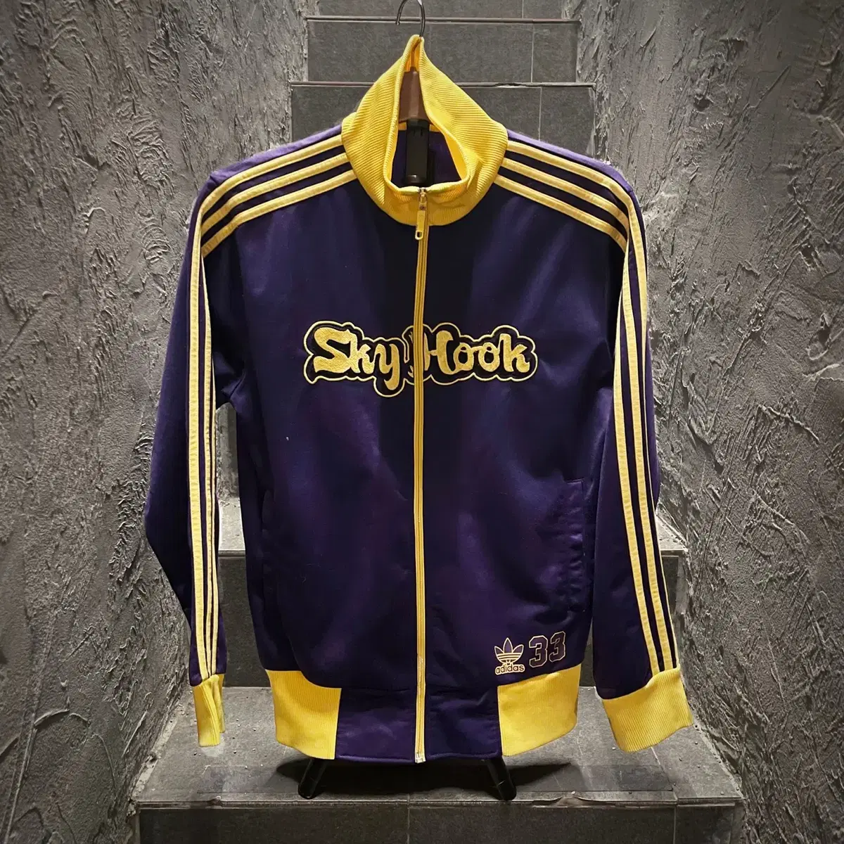 Adidas 00s Purple Skyhook Jersey Track Top Jacket Yel Colorblocked Tricot